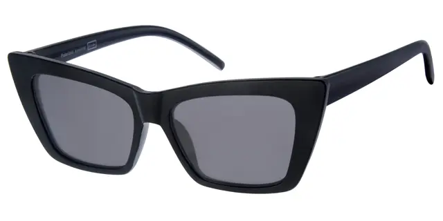 Solbrille sort samt sorte glas