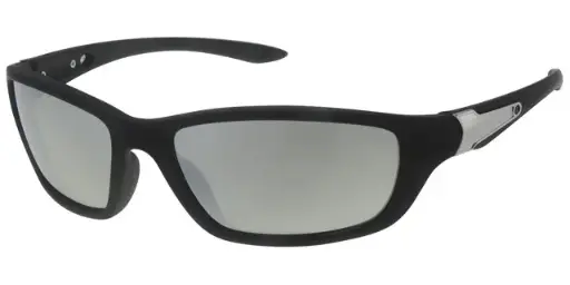 [404410-70168] [404410-70168] Sportsbrille mat sort med sølv dekoration sorte sølv spejl glas 