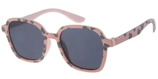 [505231-24032] [505231-24032] Børne Solbrille Pink sort - brun print og Sorte glas