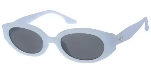 [505253-26031] [505253-26031] Børne Solbrille tansperant lys blå med sølv dekoration og Sorte glas