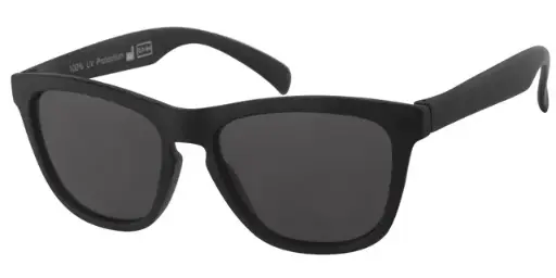 [505270-22016] Børne Solbrille mat sort med Sorte glas