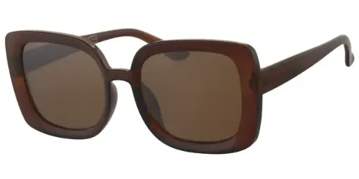 [404578-60856] Solbrille brun transparent model med brune glas