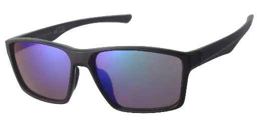 [404607-70190] Sports Solbrille sort gummi model med sorte glas 