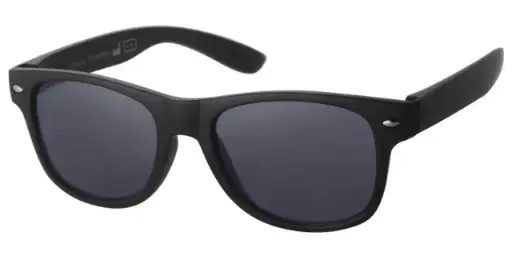 [505342-22018] Solbrille sort med sølv dekoration wayfarer variant med sorte glas