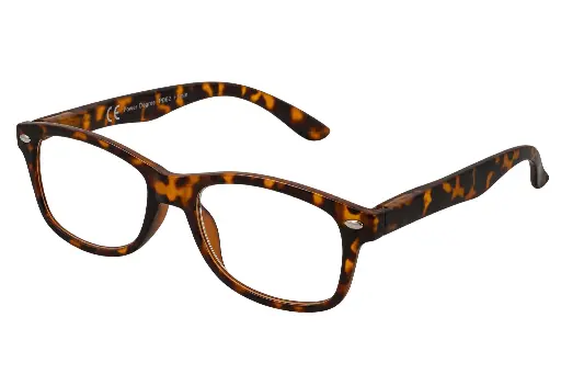 [100109] Detail Sortiment mat brun leopard Læsebrille