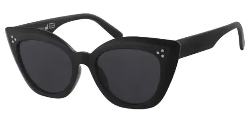 [404489-60866] Solbrille sort med sølv dekoration samt sorte glas