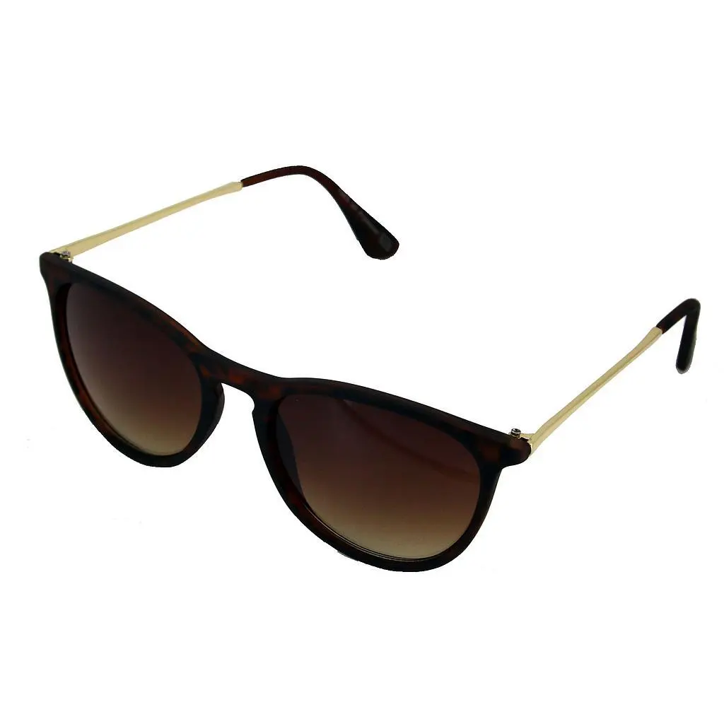 Solbrille mat leopard med graduerede brune glas