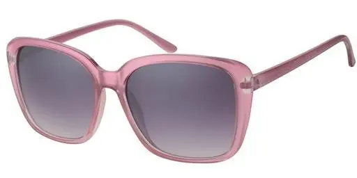 Solbrille transparent ydre - perle pink indre med graduerede sorte glas