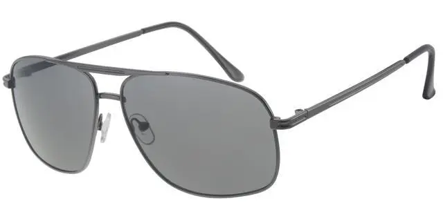 [404390-10337] Solbrille Klassisk herre model gun stel med sorte glas