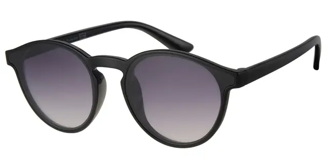  Solbrille grå leopard stel samt graduerede sorte glas
