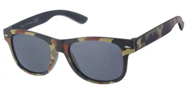 [505211-12008] Børne Solbrille Ørken  Camouflage med sorte glas