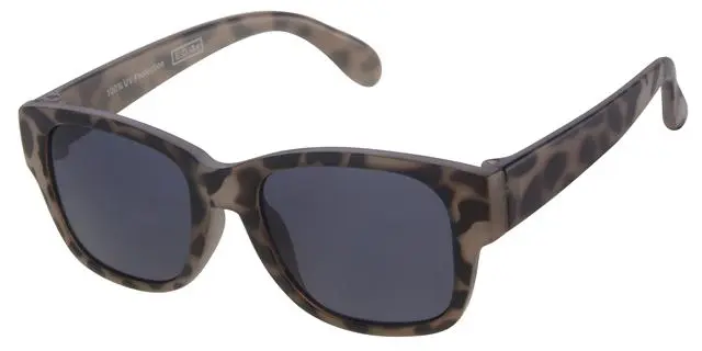 [505213-14018] Børne Solbrille Brun Leopard med sorte glas