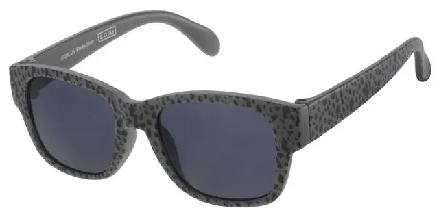 Børne Solbrille Oliven Grøn med sorte Polka prikker og sorte glas