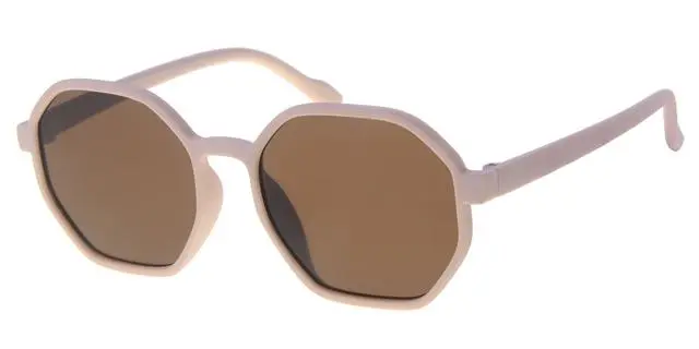 [505222-26024] Børne Solbrille Gummi Pink med Brune glas