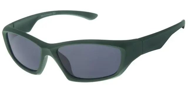 [505241-22013] Børne Solbrille Grøn Sport med Sorte glas