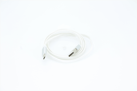 Micro USB til USB A kabel 1.0 m flettet sølv