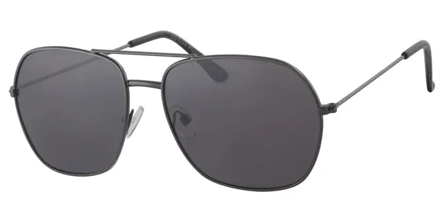 Solbrille gun farvet metal model med sorte glas