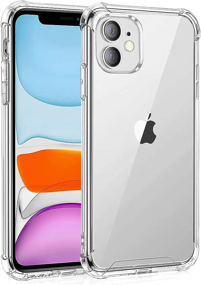 [817001] IPHONE 14 TRANSPERANT COVER MED FORSTÆRKEDE HJØRNER