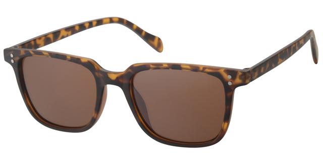 Herre solbrille Mat leopard med brune glas
