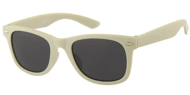 Børne Solbrille mat blå med sølv dekoration og Sorte glas