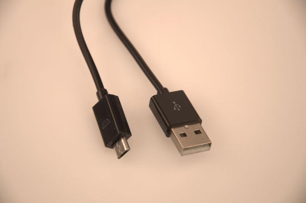 Micro USB til USB A kabel 3.0 meter sort