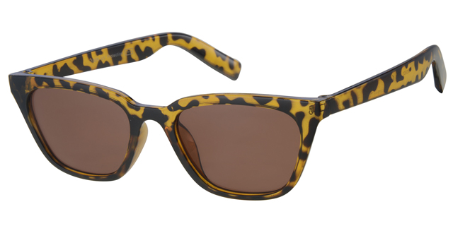 Solbrille Dame brille brun leopard stel med brune glas