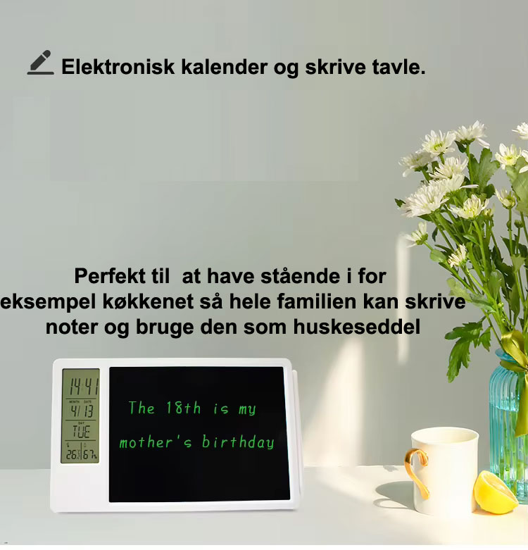 Elektronisk tavle med display