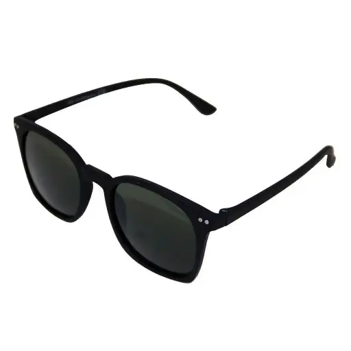 [404145-40416]  solbrille mat sort med grønne glas