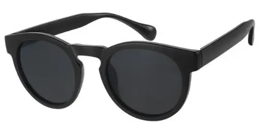[404309-40440] [404309-40440] Sort mode solbrille med sorte glas