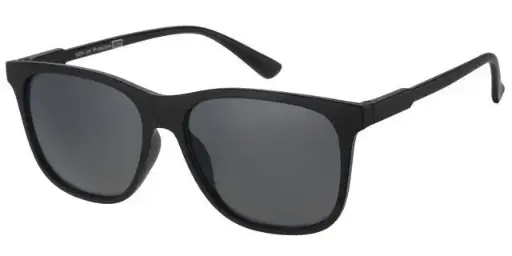 [404333-20236] [404333-20236] Solbrille mat sort med sorte glas