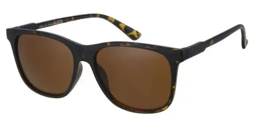 [404334-20236] [404334-20236] Solbrille mat brun leopard med brune glas