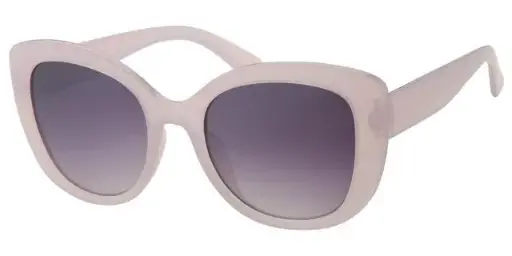 [404366-60766] [404366-60766] Solbrille mælkehvid/pink med sorte graduerede glas