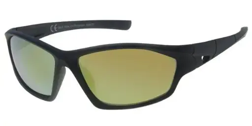 [404377-70163] [404377-70163] Solbrille sport med gummibelagt stel og rød spejlglas