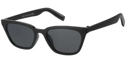 [404398-60803] [404398-60803] Solbrille Dame brille blank sort stel med sorte glas