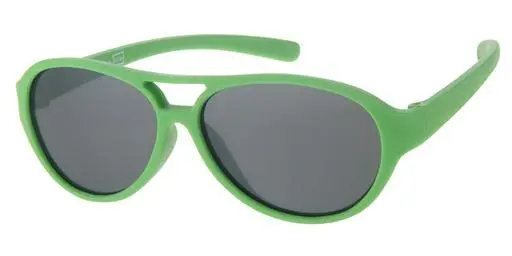 [505059-12006] [505059-12006] Børne Solbrille mat grøn med sorte glas