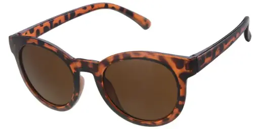 [505096-16022] [505096-16022] Børne Solbrille brun leopard med brune glas