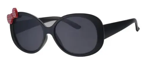 [505134-26011] [505134-26011] Børne Solbrille sort med butterfly & sorte glas