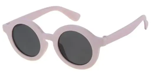 [505167-24020] Børne Solbrille mat lys pink med sorte glas