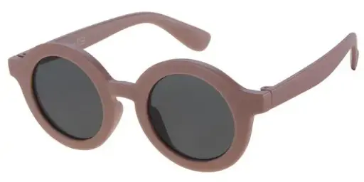 [505168-24020]  Børne Solbrille mat brun med sorte glas