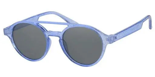 [505178-24015] [505178-24015] Børne Solbrille semitransperant blå med sorte glas