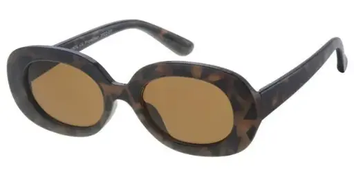 [505195-26022] [505195-26022] Børne Solbrille brun leopard med brune glas