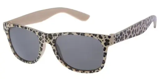 [505237-24033] [505237-24033] Børne Solbrille Leopard print med Sorte glas