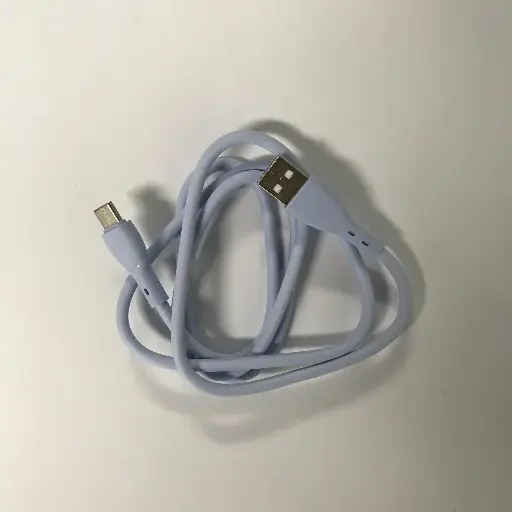 [805101] [805101] Iphone til USB A kabel 1.0 m lys lilla gummi udseende