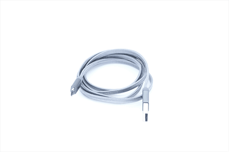 [805633] Micro USB til USB A kabel 1.0 m flettet grå