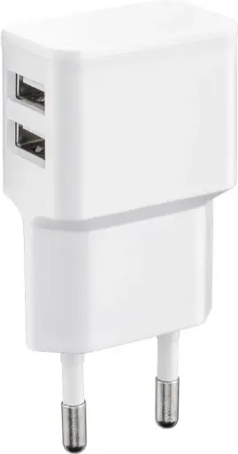 [806538] [806538] Lader 240 Volt 2.4 AmP 2 USB Udtag