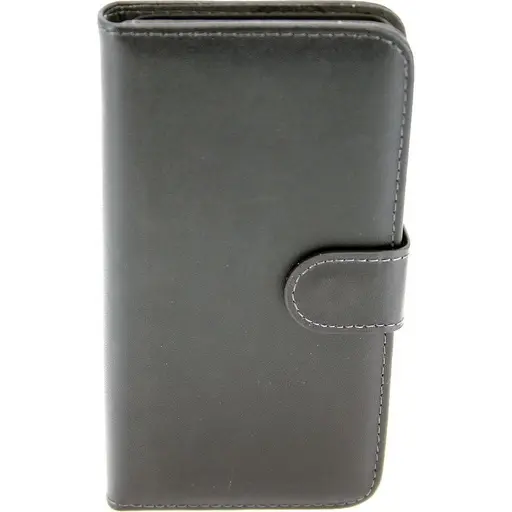 [813002] [813002] IPHONE 10-10S flipcover ægte læder sort