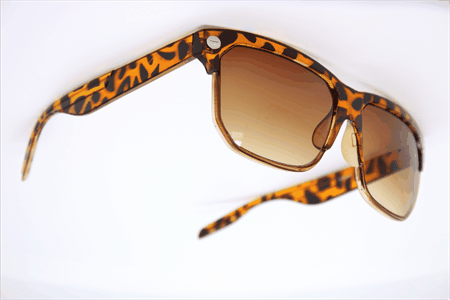 [404059] Solbrille blank leopard - metal front