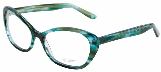 [CV0024_C4] Retro eyes 55-18 Turguoise crystal pat.