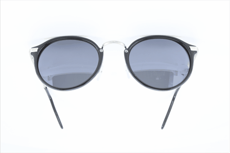 [404106] Solbrille sort front med sølv stænger