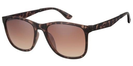 [404340-40423] Solbrille brun leopard med brune graduerede glas